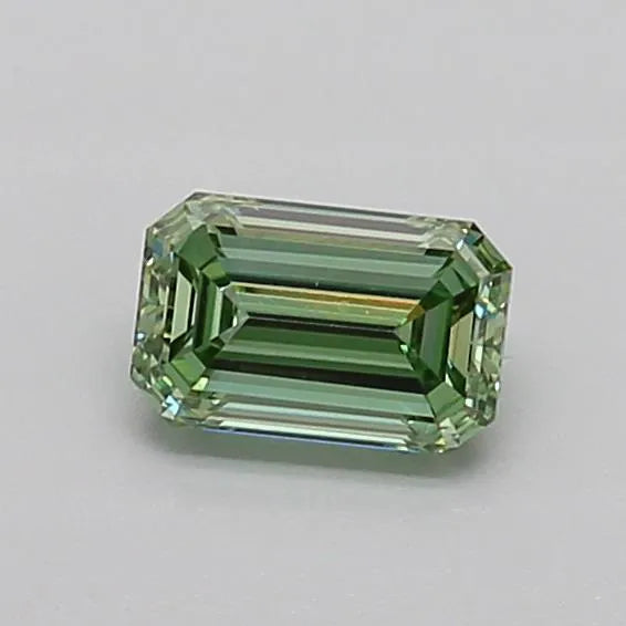 0.46ct Emerald Lab Grown Diamond (Colour Fancy Vivid Green, Clarity VVS2, IGI Certified)