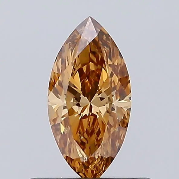 0.47ct Marquise Lab Grown Diamond (Colour Fancy Brown, Clarity VVS2, IGI Certified)