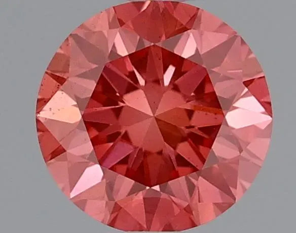 0.49ct Round Lab Grown Diamond (Colour Fancy Vivid Pink, Clarity VS2, Cut VG, IGI Certified)