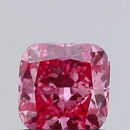 0.51ct Cushion modified Lab Grown Diamond (Colour Fancy Vivid Pink, Clarity VS1, IGI Certified)