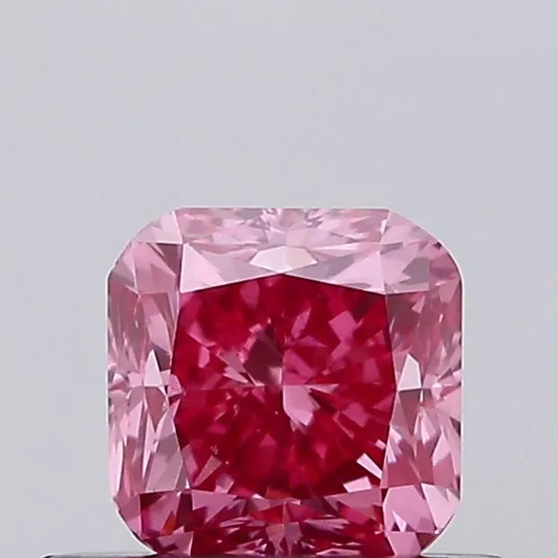 0.51ct Cushion modified Lab Grown Diamond (Colour Fancy Vivid Pink, Clarity VS1, IGI Certified)