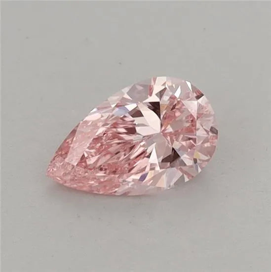 0.51ct Pear Lab Grown Diamond (Colour Fancy Vivid Pink, Clarity VVS2, IGI Certified)
