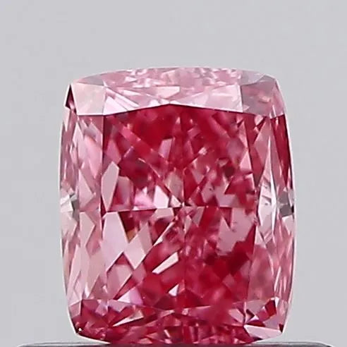 0.55ct Cushion modified Lab Grown Diamond (Colour Fancy Vivid Pink, Clarity VS1, IGI Certified)