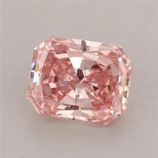 0.55ct Emerald Lab Grown Diamond (Colour Fancy Vivid Pink, Clarity VS1, IGI Certified)
