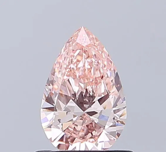 0.62ct Pear Lab Grown Diamond (Colour Fancy Intense Pink, Clarity VVS2, IGI Certified)
