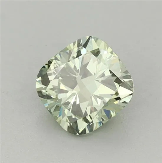 0.73ct Cushion brilliant Lab Grown Diamond (Colour Fancy Vivid Green, Clarity VS1, IGI Certified)