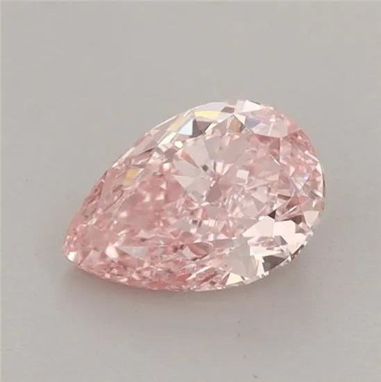 0.81ct Pear Lab Grown Diamond (Colour Fancy Vivid Pink, Clarity VVS2, IGI Certified)