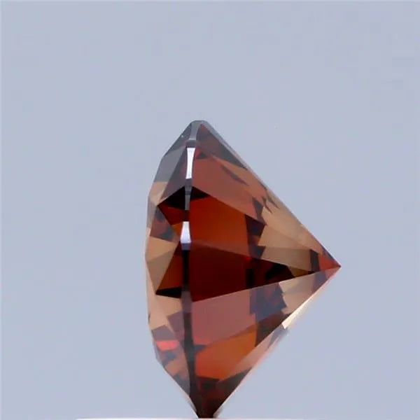 0.88ct Round Lab Grown Diamond (Colour Fancy Deep Orange, Clarity VS1, Cut ID, IGI Certified)