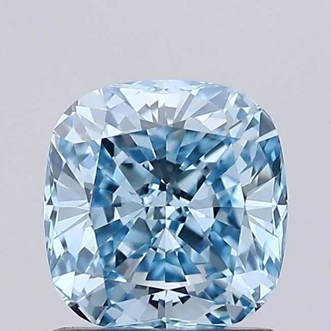 0.94ct Cushion brilliant Lab Grown Diamond (Colour Fancy Vivid Blue, Clarity VVS1, IGI Certified)