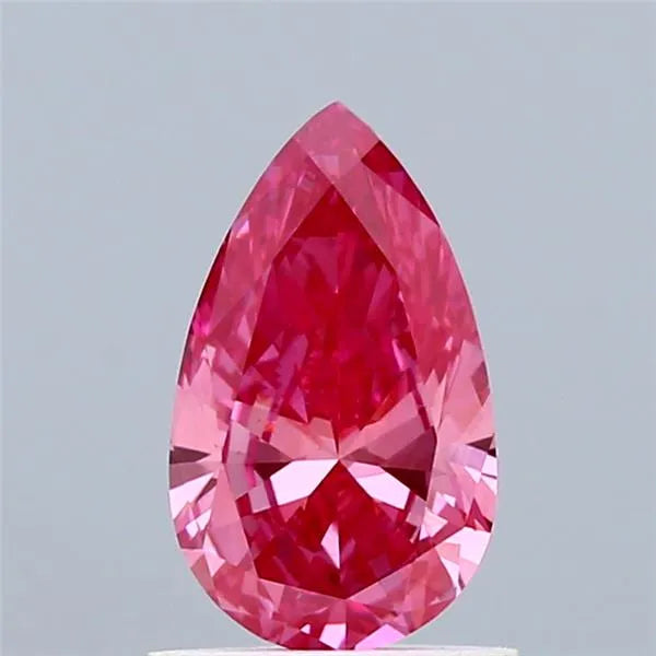 0.94ct Pear Lab Grown Diamond (Colour Fancy Vivid Pink, Clarity VVS2, IGI Certified)