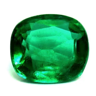 0.99ct Cushion Natural Emerald (Colour Green, Clarity Slightly Included, Cut Faceted)
