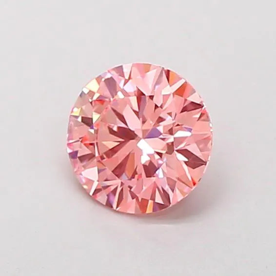 0.99ct Round Lab Grown Diamond (Colour Fancy Intense Pink, Clarity VVS2, Cut ID, IGI Certified)