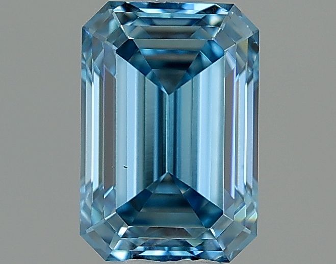 Lab-Grown Emerald Diamond - 1.07 Carats, Fancy Vivid Blue Color, VS1 Clarity - Certified by IGI - Report Number: LG629474945