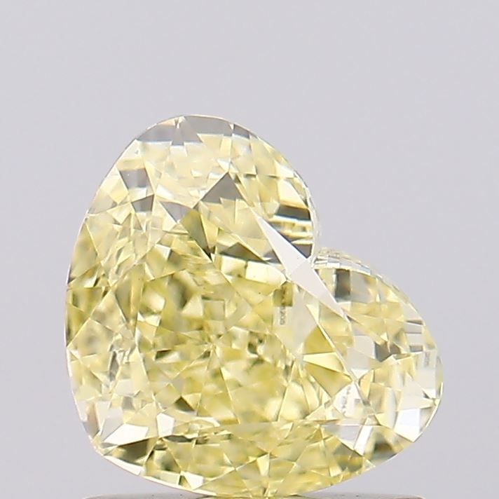 Lab-Grown Heart Diamond - 1.1 Carats, Fancy Intense Yellow Color, VS1 Clarity - Certified by IGI - Report Number: LG628436205