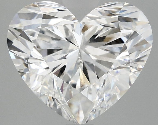 Lab-Grown Heart Diamond - 3.55 Carats, E Color, VVS2 Clarity - Certified by IGI - Report Number: LG696568231