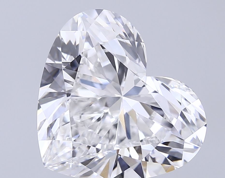 Lab-Grown Heart Diamond - 7.04 Carats, E Color, VVS2 Clarity - Certified by IGI - Report Number: LG692542959