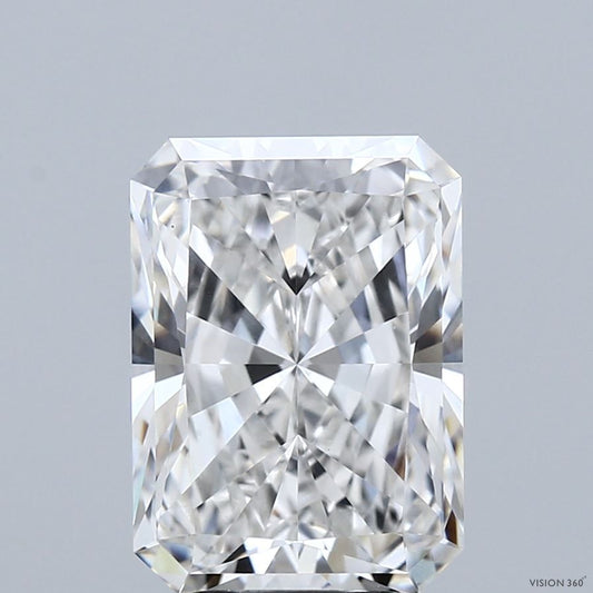 Lab-Grown Radiant Diamond - 4.03 Carats, F Color, VVS2 Clarity - Certified by IGI - Report Number: LG712581200