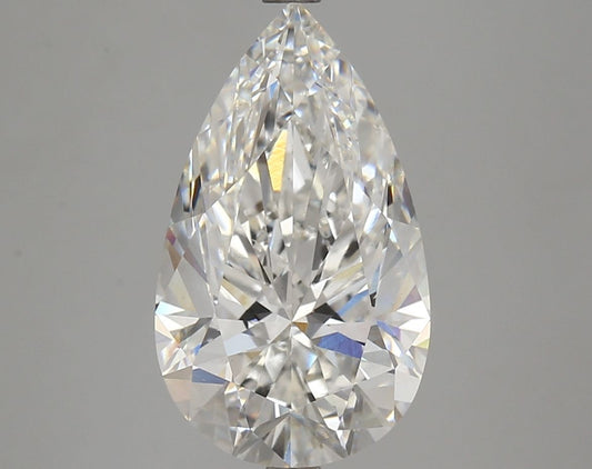 Lab-Grown Pear Diamond - 4.56 Carats, F Color, VS1 Clarity - Certified by IGI - Report Number: LG602312062