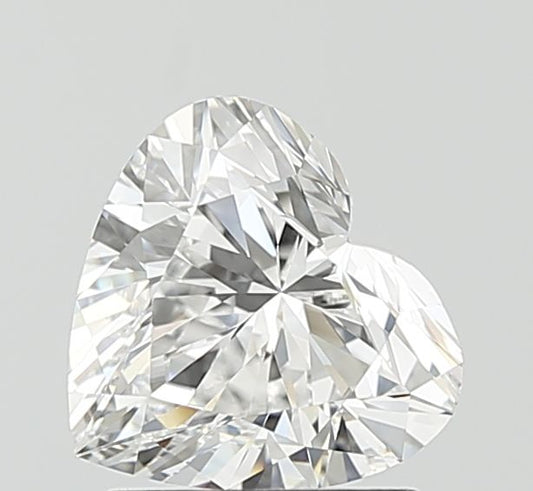 Lab-Grown Heart Diamond - 1.51 Carats, D Color, VVS2 Clarity - Certified by IGI - Report Number: LG700583008