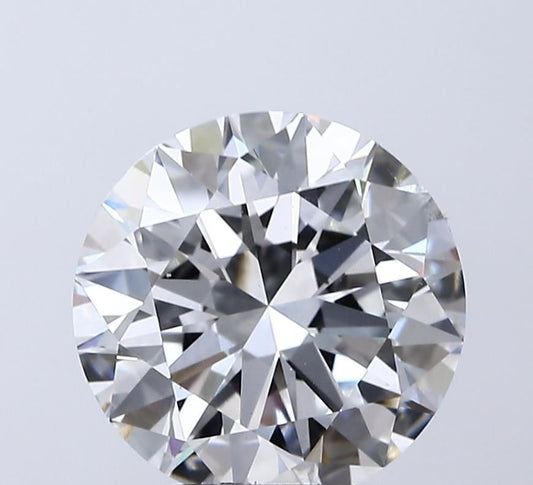 Lab-Grown Round Diamond - 3.5 Carats, E Color, VVS2 Clarity - Certified by IGI - Report Number: LG717515406