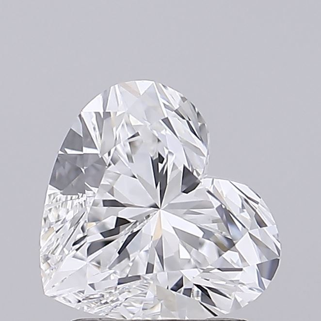 Lab-Grown Heart Diamond - 1.46 Carats, D Color, VVS2 Clarity - Certified by IGI - Report Number: LG680535483