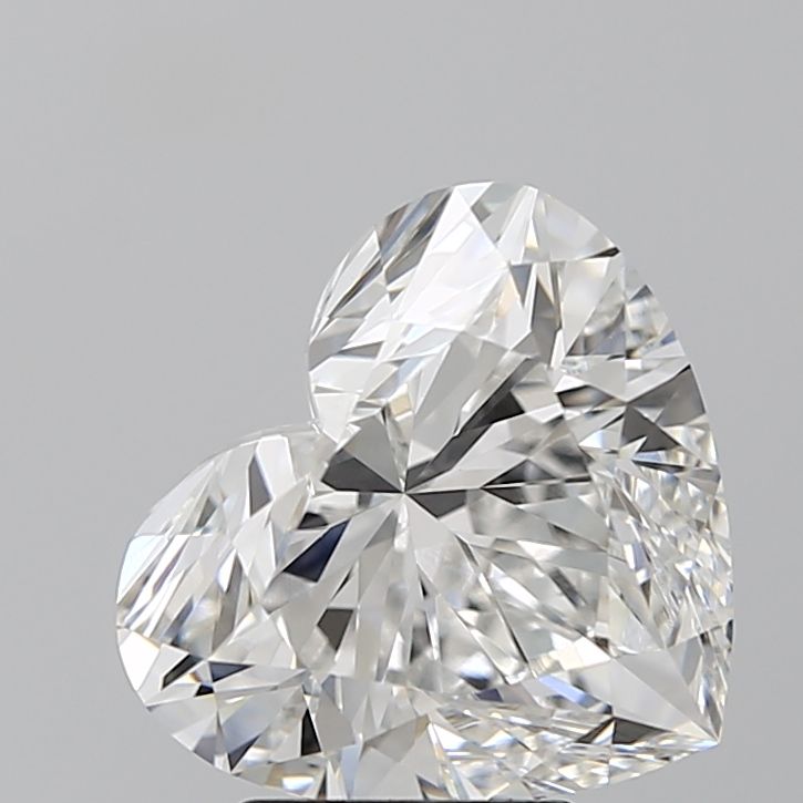Lab-Grown Heart Diamond - 4.04 Carats, F Color, VVS2 Clarity - Certified by IGI - Report Number: LG642471942