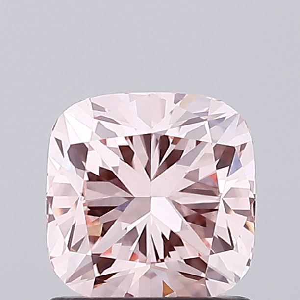 Lab-Grown Cushion Diamond - 1.03 Carats, Fancy Intense Pink Color, VVS2 Clarity - Certified by IGI - Report Number: LG673423637