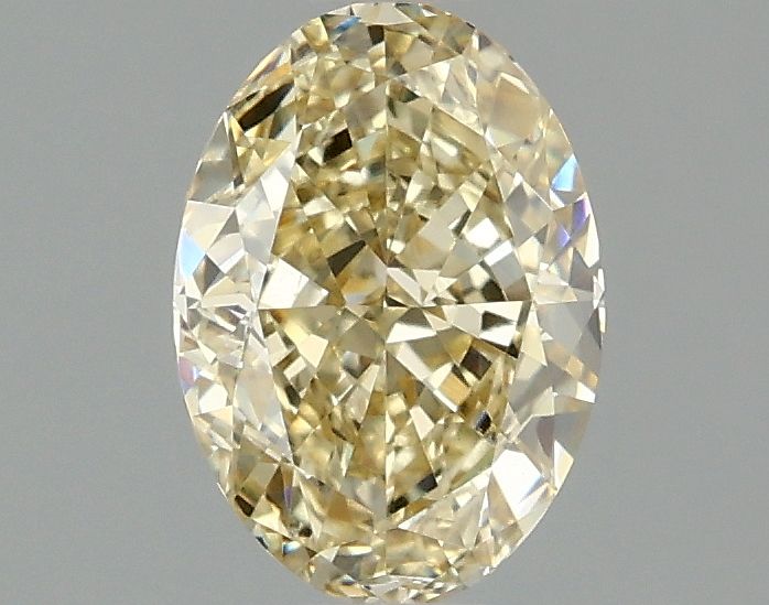 Lab-Grown Oval Diamond - 1.5 Carats, Fancy Intense Yellow Color, VVS2 Clarity - Certified by IGI - Report Number: LG671409476