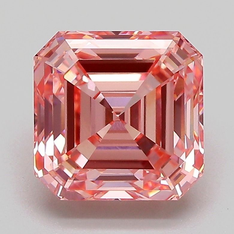 Asscher 3.1ct Fancy Vivid Pink VVS2 - Cut • IGI • LG739586067