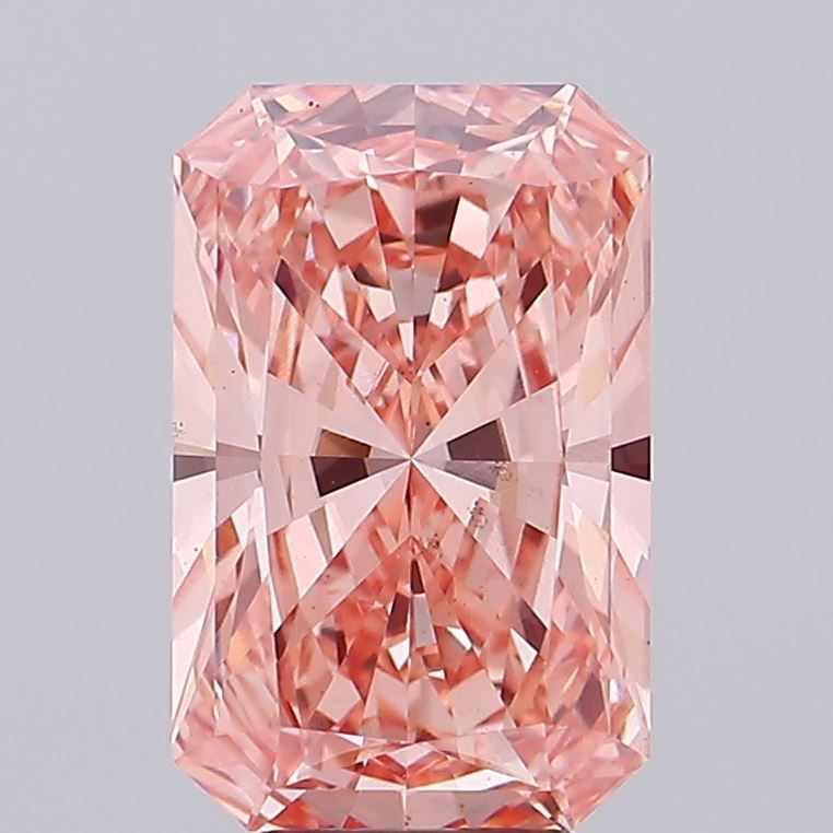 Lab-Grown Radiant Diamond - 5.53 Carats, Fancy Vivid Pink Color, VS1 Clarity - Certified by IGI - Report Number: LG680553688