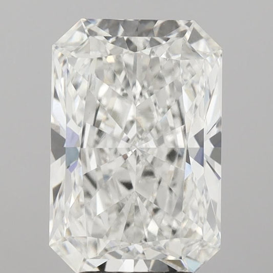 Lab-Grown Radiant Diamond - 4.09 Carats, F Color, VVS2 Clarity - Certified by IGI - Report Number: LG712590174