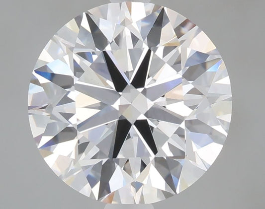 Lab-Grown Round Diamond - 3.0 Carats, E Color, VVS2 Clarity - Certified by IGI - Report Number: LG712549368