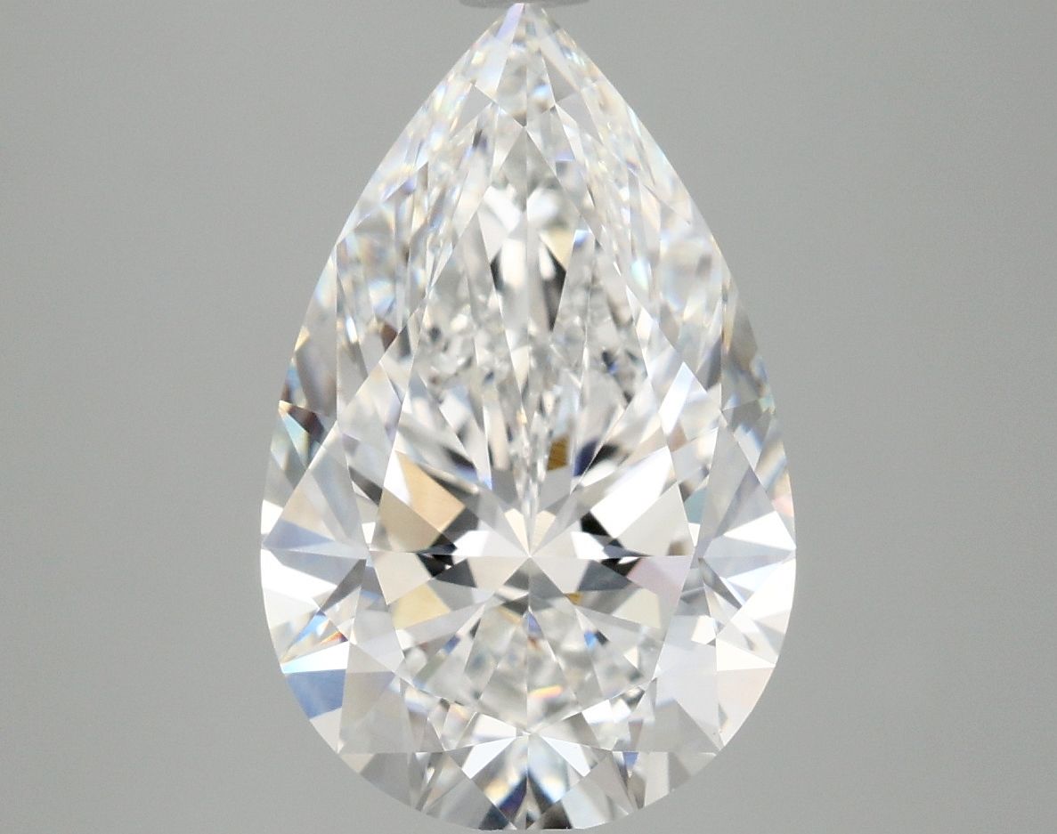 Lab-Grown Pear Diamond - 4.09 Carats, E Color, VVS2 Clarity - Certified by IGI - Report Number: LG680585483