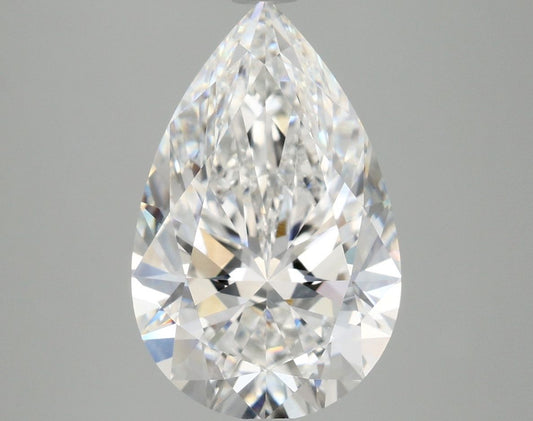 Lab-Grown Pear Diamond - 4.09 Carats, E Color, VVS2 Clarity - Certified by IGI - Report Number: LG680585483