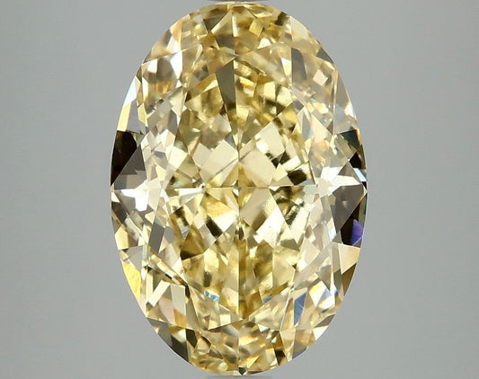 Lab-Grown Oval Diamond - 4.99 Carats, Fancy Intense Yellow Color, VS1 Clarity - Certified by IGI - Report Number: LG660418528
