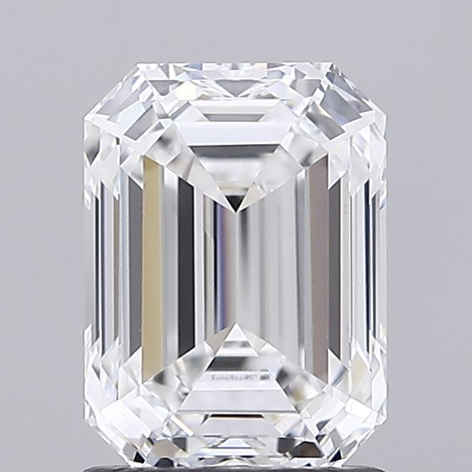 Lab-Grown Emerald Diamond - 1.57 Carats, D Color, VVS2 Clarity - Certified by IGI - Report Number: LG677571173