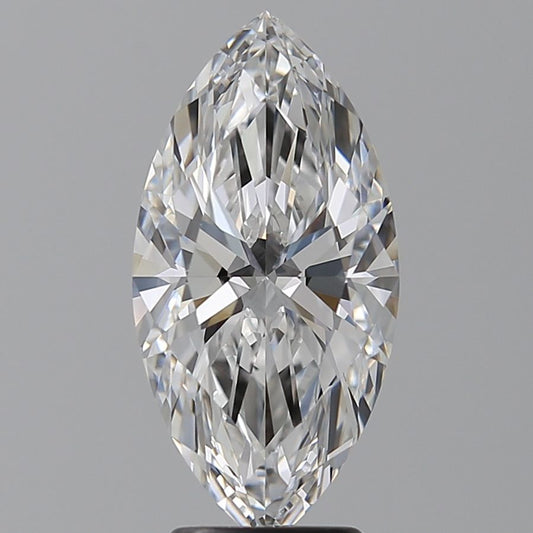 Lab-Grown Marquise Diamond - 3.54 Carats, D Color, VVS1 Clarity - Certified by GIA - Report Number: 7502430195