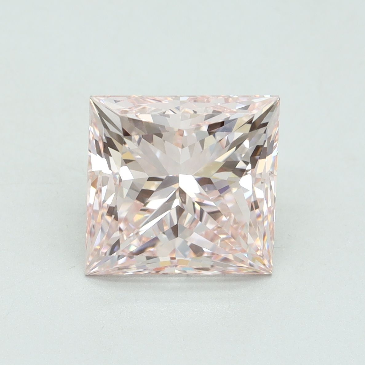 Lab-Grown Princess Diamond - 3.52 Carats, Fancy Intense Pink Color, VS2 Clarity - Certified by IGI - Report Number: LG557250964