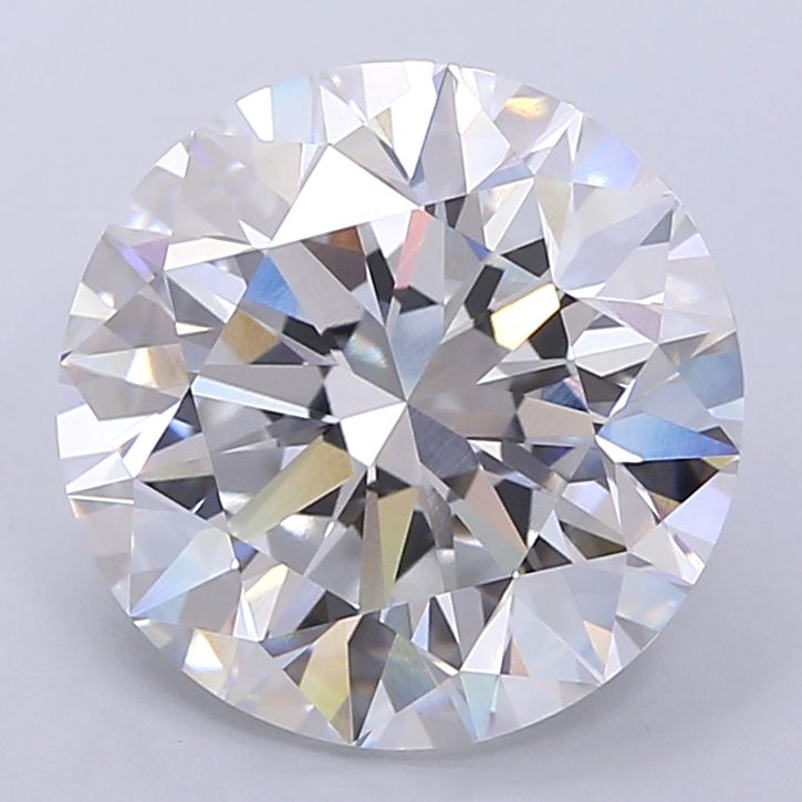 Lab-Grown Round Diamond - 6.41 Carats, E Color, VVS2 Clarity - Certified by IGI - Report Number: LG677501657