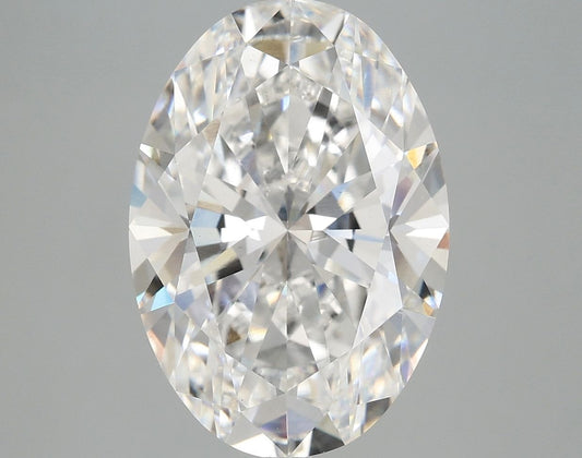 Lab-Grown Oval Diamond - 6.09 Carats, F Color, VS1 Clarity - Certified by IGI - Report Number: LG689533871