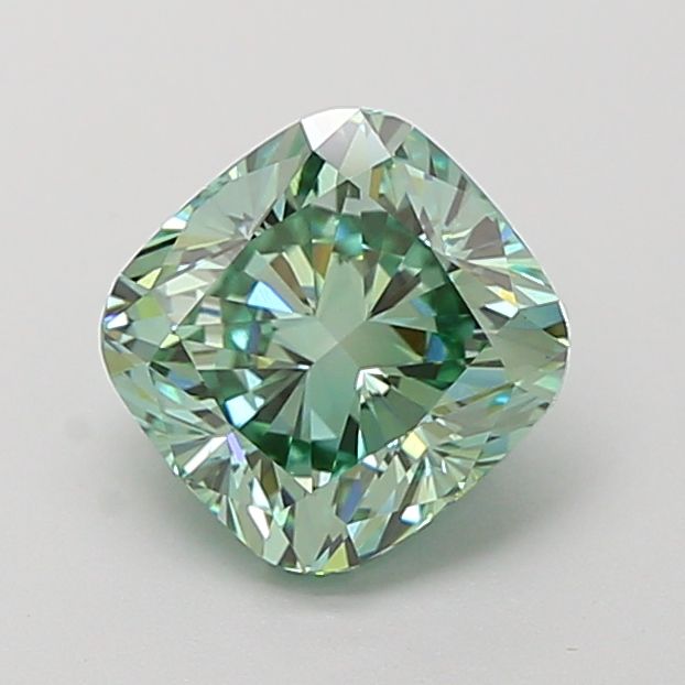 Cushion Modified 1.53ct Fancy Vivid Green VVS2 - Cut • IGI • LG735540718