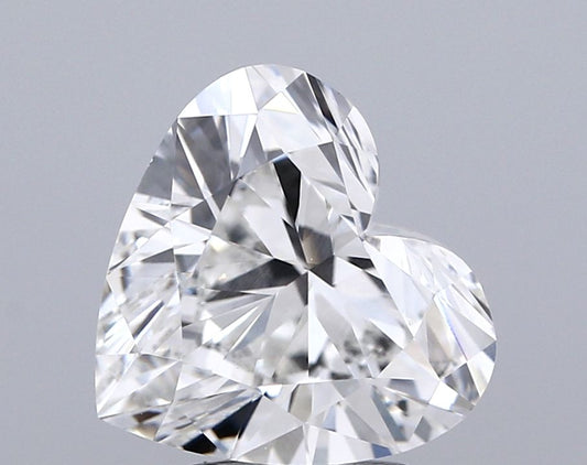 Lab-Grown Heart Diamond - 3.52 Carats, E Color, VS1 Clarity - Certified by IGI - Report Number: LG698597131