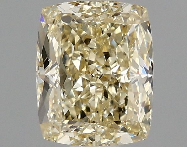 Lab-Grown Cushion Diamond - 1.0 Carats, Fancy Yellow Color, VS1 Clarity - Certified by IGI - Report Number: LG663405784