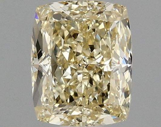 Lab-Grown Cushion Diamond - 1.0 Carats, Fancy Yellow Color, VS1 Clarity - Certified by IGI - Report Number: LG663405784
