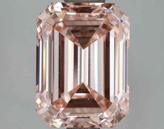 Lab-Grown Emerald Diamond - 3.0 Carats, Fancy Intense Pink Color, VVS2 Clarity - Certified by IGI - Report Number: LG670472950