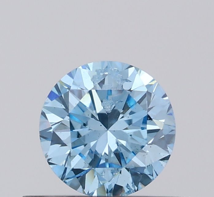 Round 0.45ct Fancy Vivid Blue I1 GD Cut • IGI • LG766655297