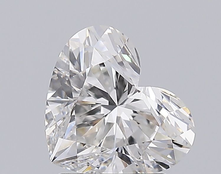 Lab-Grown Heart Diamond - 1.51 Carats, F Color, VVS2 Clarity - Certified by IGI - Report Number: LG600397021