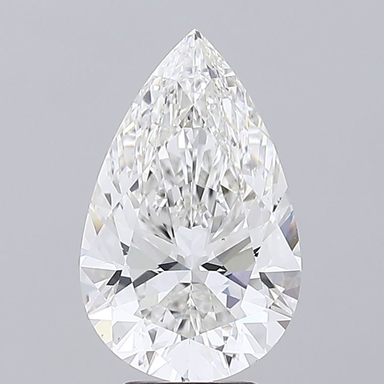 Lab-Grown Pear Diamond - 5.02 Carats, F Color, VS2 Clarity - Certified by IGI - Report Number: LG652457195