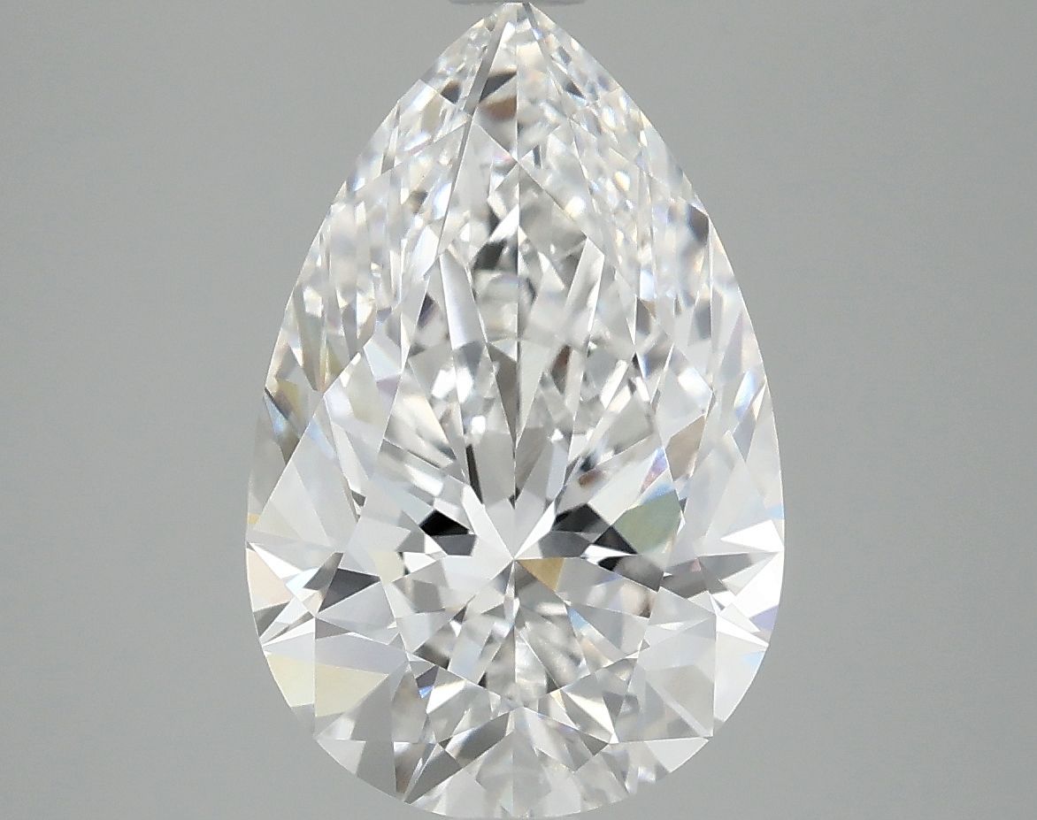 Lab-Grown Pear Diamond - 4.06 Carats, E Color, VVS2 Clarity - Certified by IGI - Report Number: LG687589337