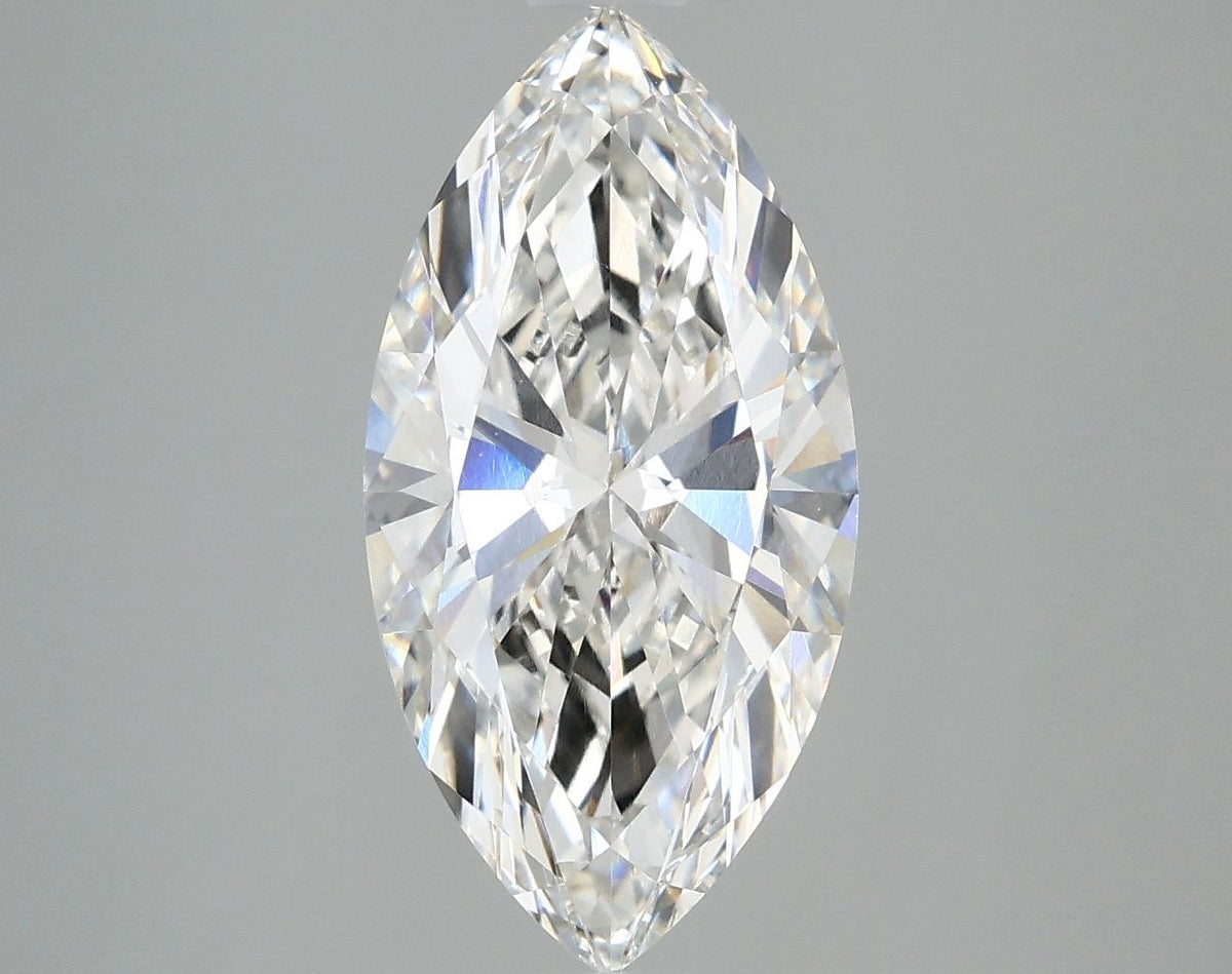 Lab-Grown Marquise Diamond - 3.01 Carats, F Color, VVS2 Clarity - Certified by IGI - Report Number: LG671466599